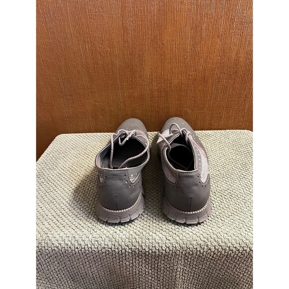 Cole Haan Men's Zerogrand Embrostich Wingtip Oxford Sneaker Gray Size 13M - Picture 4 of 5